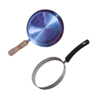 Imagem de Tapioqueira Frigideira Panquequeira Alumínio Fundido Rústico Polido (Kit Tapioqueira G + Aro G)| 5 PONTOS@