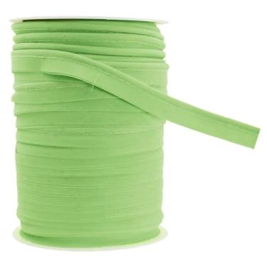 Imagem de Mandala Crafts Fita de viés de tubulação maxi verde pistache com cordão de solda para acabamento de tubulação de estofamento - Cordão verde pistache verde para costura - Acabamento de cordão labial de