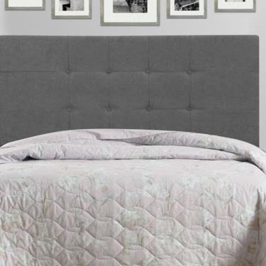 Imagem de Cabeceira Solteiro Jbe Barcelona 94cm Cinza Cama Box 88cm