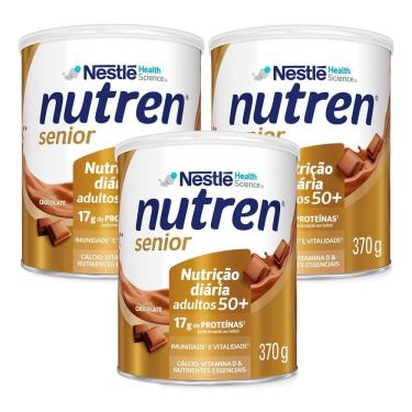 Imagem de Kit 3 Nutren Senior Composto Lácteo Chocolate 370g
