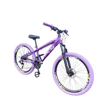 Imagem de Bicicleta 26 Gta Rebel Freeride Downhill 21v Rodas Vmaxx Freio a Disco Pneu Flame (Roxo Aro-Preto)