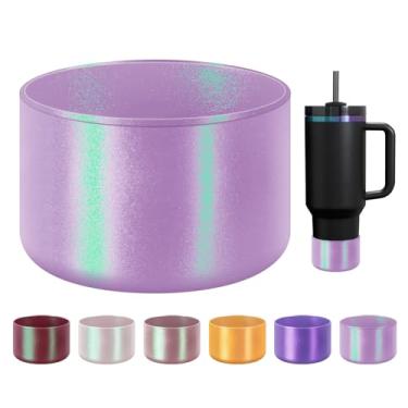 Imagem de BKBY Bota de silicone para garrafa de água Chameleon, compatível com Stanley Tumbler 20 30 1,134 g e Hydroflask de 340 a 680 g, serve para mais garrafas/copos de 7 a 7,5 cm de manga de borracha