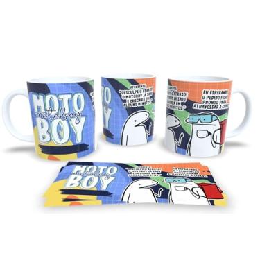 Imagem de Caneca Profissões em Porcelana – Estampa Variada de Carreiras – Mimo Criativo (Motoboy)