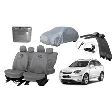 Imagem de Conjunto de Capa Cinza Couro Captiva + Cobre + Brinde Top - ferro tech