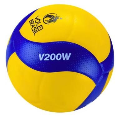 Imagem de Bola de Vôlei de Quadra Mikasa V200W Oficial, Amarelo