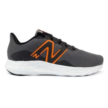 Imagem de Tênis New Balance Masculino 411v3 Corrida Grafite/laranja Ma11zm3 41