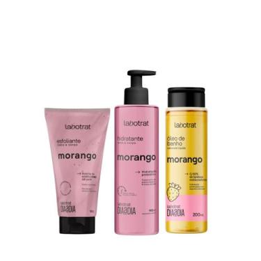 Imagem de Labotrat Dia a Dia Morango Esfo 150ml + Hidra 190ml + Óleo de Banho 20