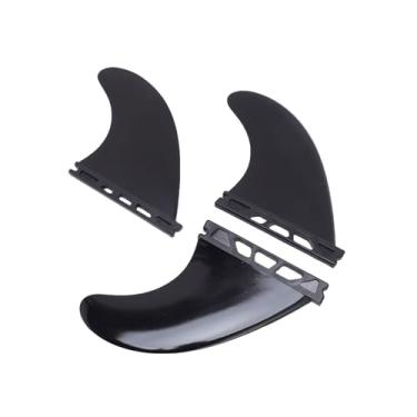 Imagem de Generic Conjunto de Barbatanas de Prancha de Surf, Instalação Simples de Instalação de Barbatanas para Stand -up Paddle Placa (Preto)