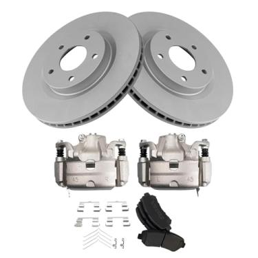 Imagem de TRQ Kit de Pastilha de Freio e Rotor Premium G-Coated Semimetálico Compatível com Nissan Sentra 2011-2012