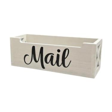 Imagem de Wswqop Organizador de correspondências, bandeja de correspondência, envelope de contas, suporte para cartas, caixa de correio para escritório, mesa,