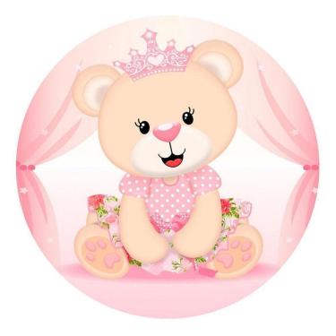 Imagem de Painel Redondo 3D Sublimado Ursa Princesa Frd-3682