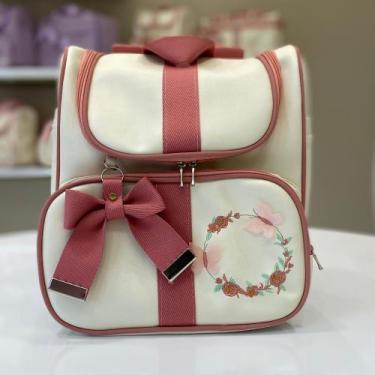 Imagem de Mochila Multifuncinal para Maternidade de Luxo Menina/Menino - FJ Baby
