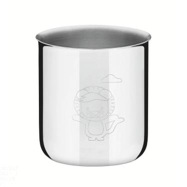 Imagem de Copo Infantil Tramontina Baby Friends Em Aço Inox 340 Ml Tramontina