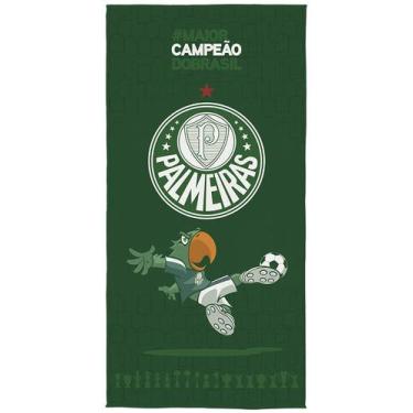 Imagem de Toalha Banho Palmeiras Licenciada 1,40 X 0,70  Compre Já - Lepper