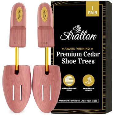 Imagem de Stratton Árvore de sapato de cedro, árvores de sapato para homens, árvores de sapato para mulheres, árvores de sapato para tênis, alargador de sapato, modelador de sapatos, Cedro, Large (Fits Shoe