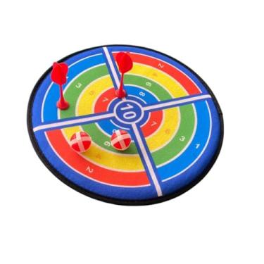 Imagem de Jogo de Dardo e Alvo Infantil com Tecido que Gruda 2 Bolas 36cm e 2 Dardos Sem Pontas para Diversão Segura para Toda a Família.