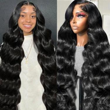 Imagem de Perucas frontais de renda Neailrtise Body Wave 200% Densidade 70cm