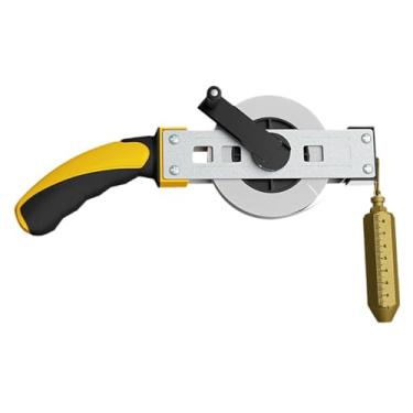 Imagem de Fenteer Fita métrica para tanques de óleo com prumo de latão e régua de medição para recipientes de líquidos, 20 Milhões