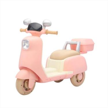Imagem de Lambreta Elétrica Infantil Rosa Luz Led Bivolt Música Baú - Bang Toys