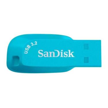 Imagem de Pen drive sandisk ultra shift 64gb usb 3.0 azul - sdcz410-064g-g46bb