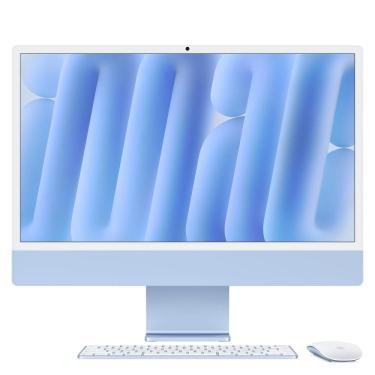 Imagem de iMac 24", M4, CPU 10 núcleos e GPU 10 núcleos, Memória Unificada 24GB, 512GB SSD - Azul