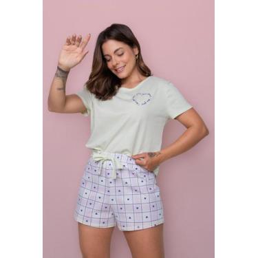 Imagem de Pijama Feminino Curto Algodão Lima Love - Pink Dream, GG