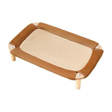 Imagem de Baoblaze Cama arranhadora para gatos Cama para gatos para de interior Cadeira arranhadora Poste arranhador espaçoso e confortável Espreguiçadeira de madeira, Retângulo