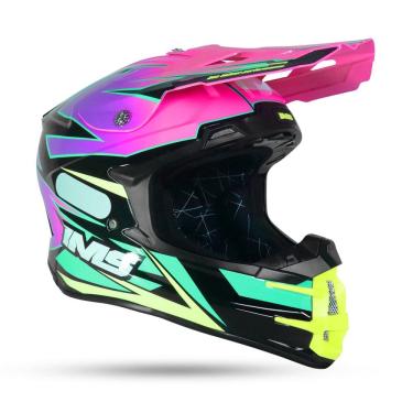Imagem de Capacete Ims Evo Pink/Roxo Motocross Trilha Velocross