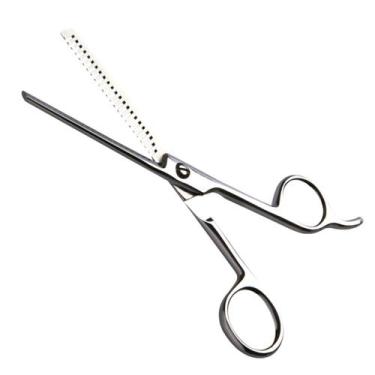 Imagem de Tesoura Profissional Para Cabelo Fio Desbaste 6' Marco Boni, Prata