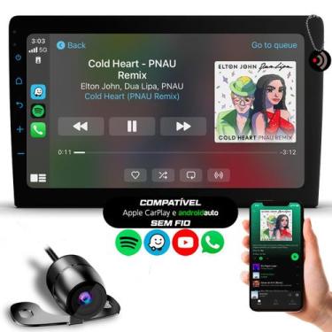 Imagem de Kit Completo Central Multimídia MP5 Combat 9" Android Auto CarPlay + C