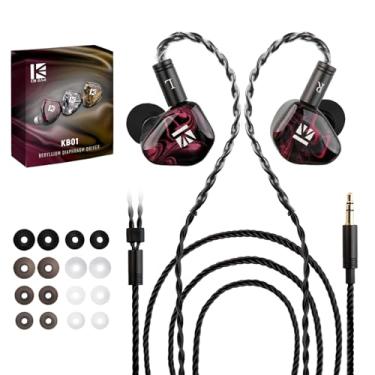 Imagem de YINYOO Monitores Intra-Auriculares Kbear Kb01, Driver Dinâmico De Diafragma Berílio Hifi, Fones Ouvido Com Fio, Iem Última Geração Para Músicos E Cantores Som Nítido, Cabo Ofc Cavidade Resina
