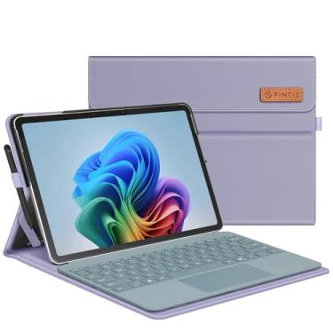 Imagem de Fintie Capa para Microsoft Surface Pro 12 polegadas 1ª edição (2025), carteira de visualização de vários ângulos com bolso e suporte de caneta, compatível com teclado tipo cover (roxo lilás)