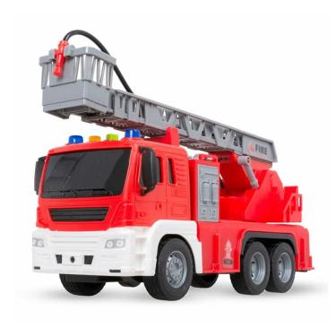 Imagem de Caminhão Bombeiro Fricção Escada Lança Água - DM Toys
