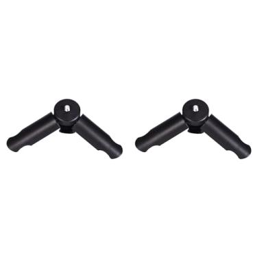 Imagem de Acouto 2pc Novo Mini Mini Tripod Stand Mount for Selfie Sticks Câmera de Smartphone Acessórios de Câmera Digital Preto