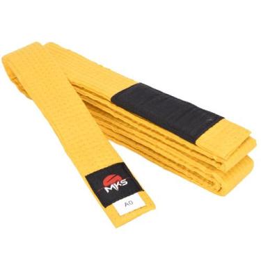 Imagem de Faixa de Jiu-Jitsu Elite MKS, Amarelo, A0