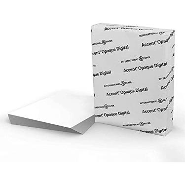 Imagem de Accent Papel de cartolina branco opaco 36 kg, 21,6 cm x 28 cm, 216 g/m², 250 folhas 1 resma, papel de impressora premium super suave para convites pesados, cartões, menus, imagens e mais, 121947R
