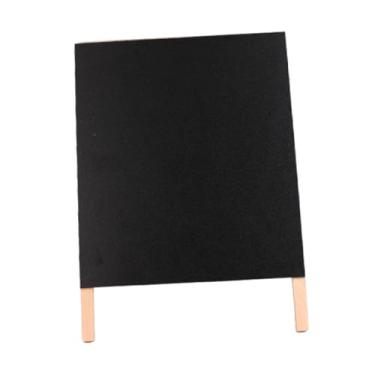 Imagem de Generic Placa de madeira pequena, quadro negro, mesa de exposição, quadro de mensagens reutilizável, negro para empresas de alimentos, festas, cafeterias
