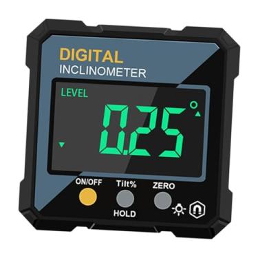 Imagem de WeiLaiKeQi Inclinômetro digital Medidor de ângulo digital Cubo compacto Nível eletrônico Localizador de ângulo para instalação de trabalho
