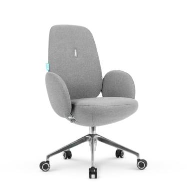 Imagem de Cadeira Escritório DT3 Giorgio FS, com mecanismo de alta precisão e durabilidade e Ajuste ergonômico.(Pés com rodinhas) (Ashen)