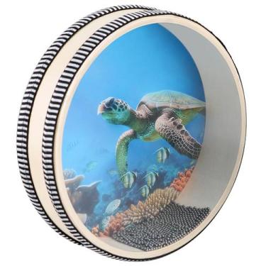 Imagem de Tambor Ocean Drum EASTROCK Wave Bead Sea Sound de 20 cm de madeira dur