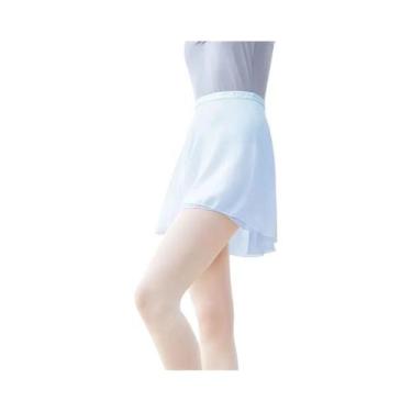 Imagem de Saia Tutu De Chiffon Para Dança, Mini Saia Curta Com Amarração Para Da