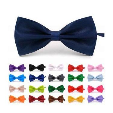 Imagem de Gravata Borboleta Adulto Padrinho Casamento Formatura - Várias Cores -