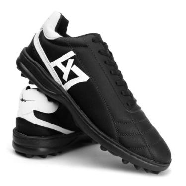 Imagem de Chuteira Futebol Society Do 33 ao 48 Sola Costurada  Terrenos Grama te