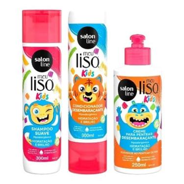 Imagem de Kit Meu Liso Kids Desembaraçante (Sha e Cond, Creme de Pentear, Frutas Vermelhas)