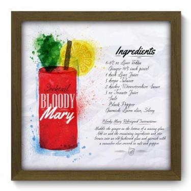 Imagem de Quadro Decorativo - Bloody Mary - 33cm x 33cm - 082qdcm - Allodi