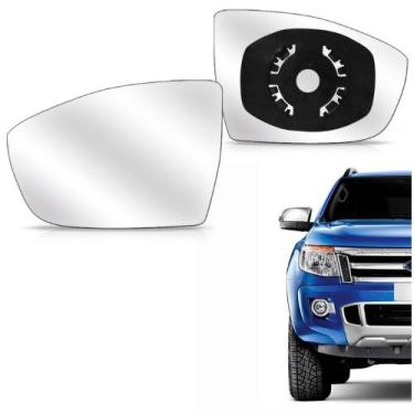 Imagem de Par lente retrovisor ranger 2013 2014 2015 2016 com base - BLAWER