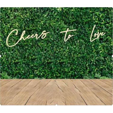 Imagem de Placa de casamento Cheers to Love, suprimentos de decoração de festa de casamento para recepção, chá de panela, noivado, casamento, aniversário, festa de formatura, pano de fundo, bebidas, presentes