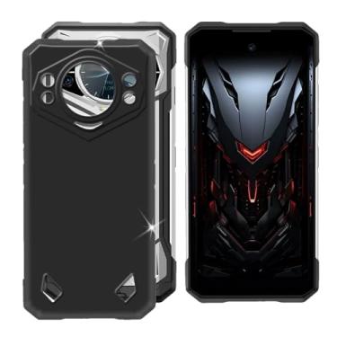 Imagem de Capa de telefone para Doogee S200X (6,7 polegadas), à prova de choque, capa protetora de silicone TPU ultra macio de corpo inteiro para Doogee S200X - Texto minimalista preto