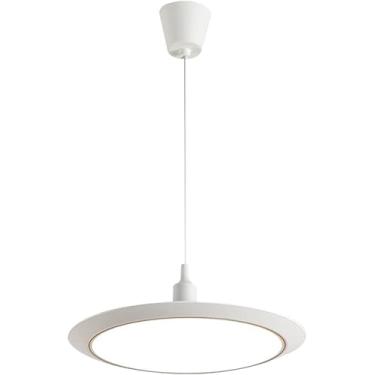 Imagem de Luminária Pendente Branca Led Lâmpada Suspensa única Lustre Redondo Luzes De Teto Lâmpadas De Suspensão Modernas Luminária De Ilha De Cozinha Para Mesa De Jantar Quarto, Gold, dia-30cm