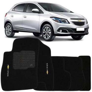 Imagem de Jogo de Tapete Automotivo Carpete Chevrolet Onix 2012 à 2017 Soft Logo